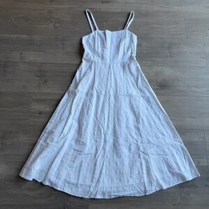 NWT GAP white cotton midi dress - size 2